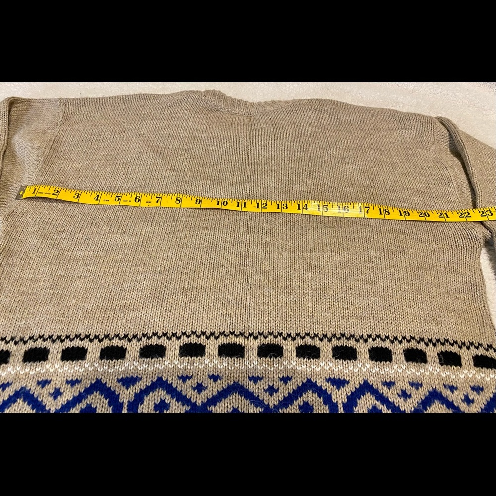 Urban Renewal Fair Isle 80s Sweater Size Large - Picture 6 of 8